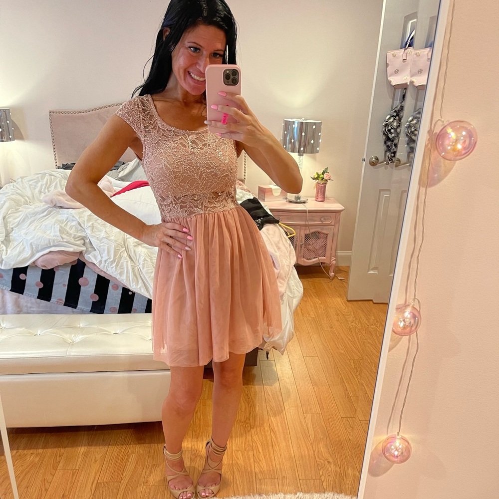 Pink Dress by Nicole K